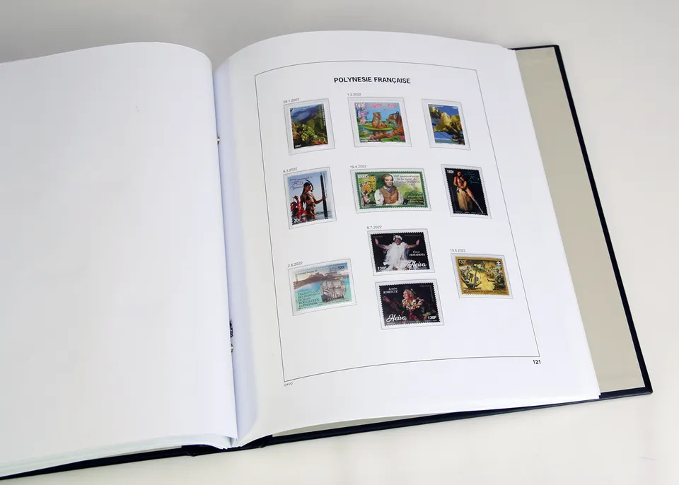 davo-luxe-polyn-sie-fran-aise-2022-feuilles-album-timbres-170g image 1