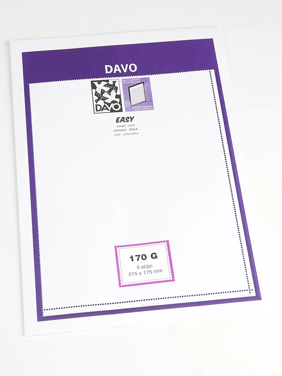 davo-easy-z170g-bandes-timbres-fond-noir-215x175-5-pcs image 1