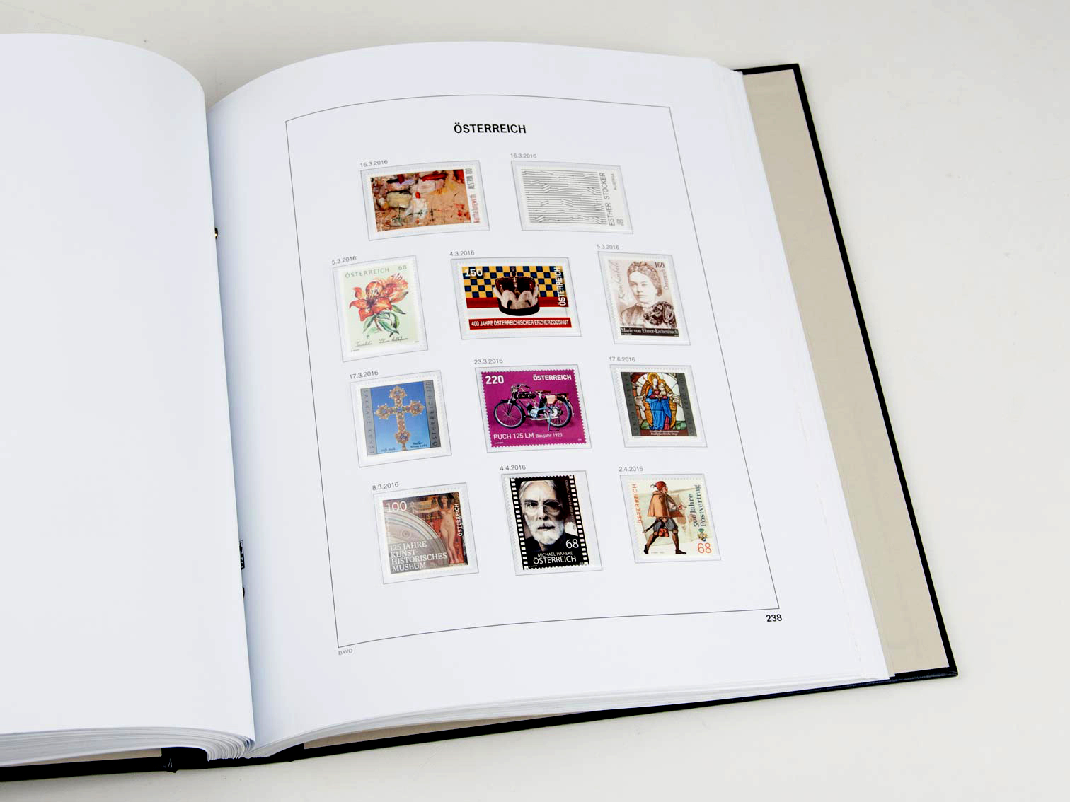 davo-luxe-autriche-2016-feuilles-album-timbres-papier-170g image 1