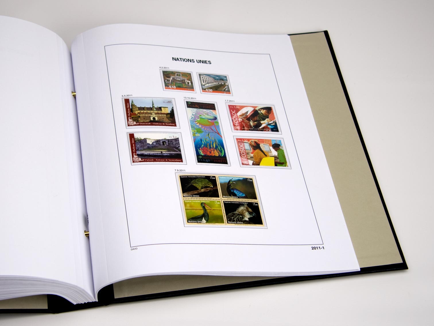 davo-luxe-onu-gen-ve-2021-pages-album-timbres-170g image 1