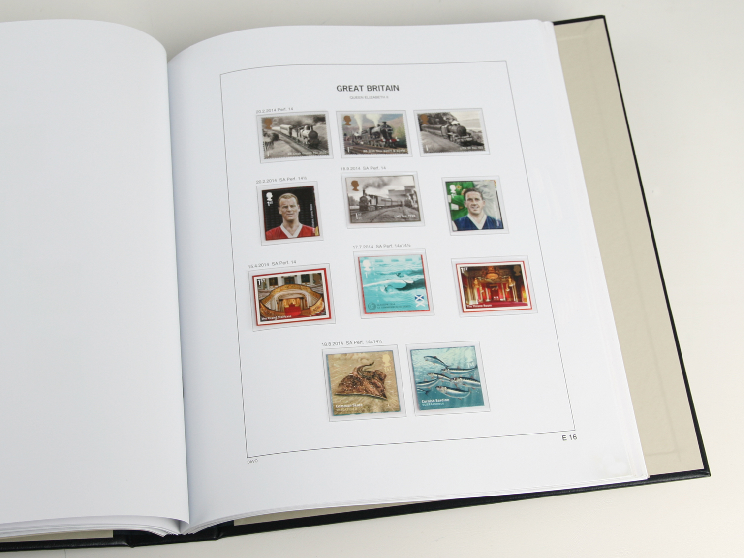 davo-luxe-grande-bretagne-extra-2014-pages-timbres image 1