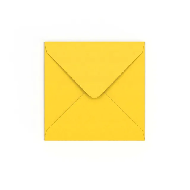 enveloppes-france-enveloppe-jaune-carr-e-130x130-mm-papier-120g-gomm-e image 1