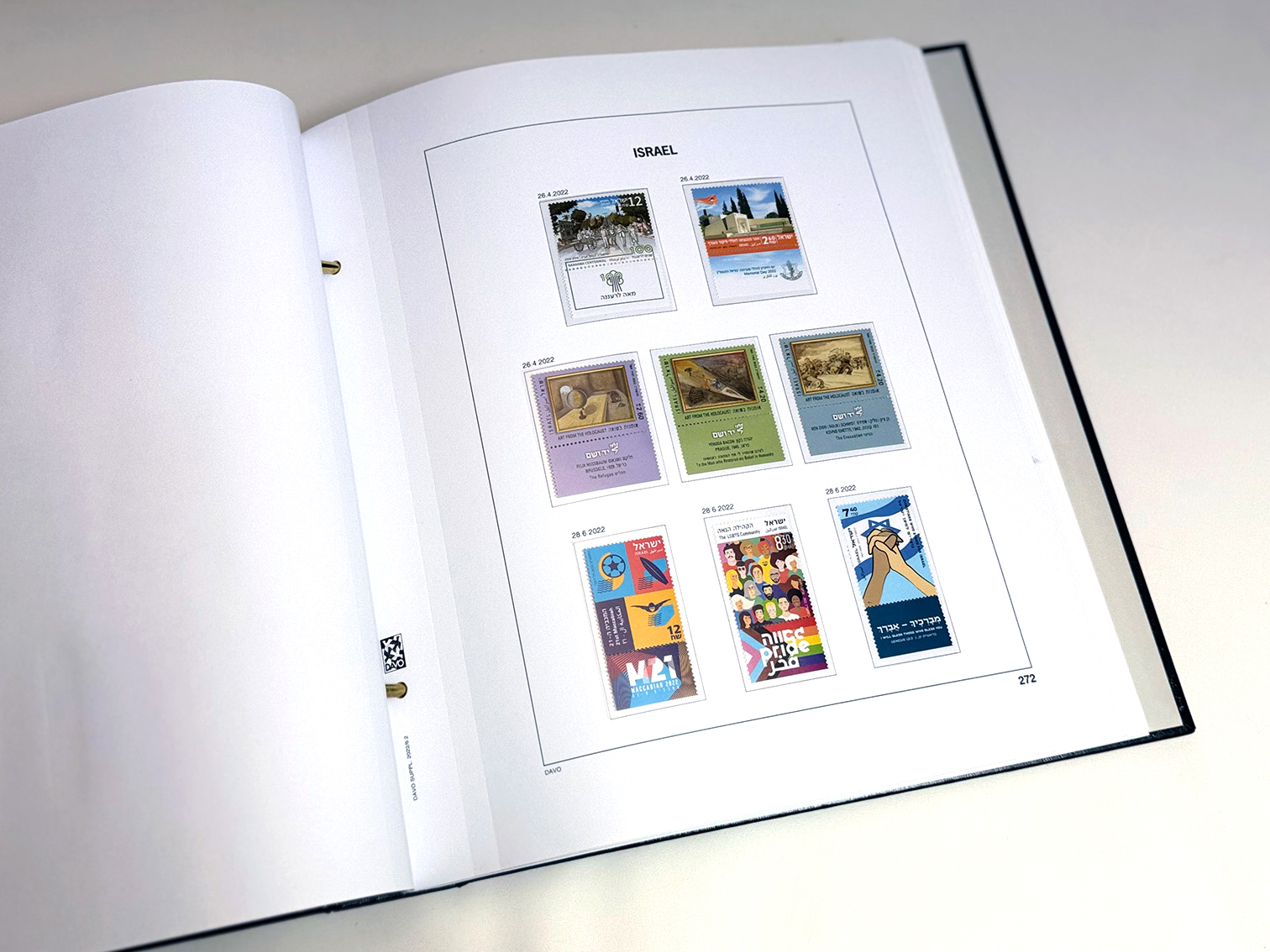 davo-luxe-isra-l-2022-feuillets-album-timbres-papier-170g image 1