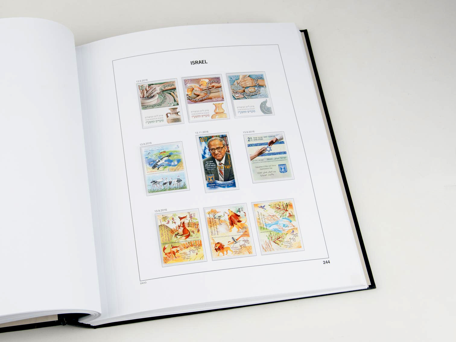 davo-luxe-isra-l-2016-feuilles-suppl-ment-album-timbres-170g image 1