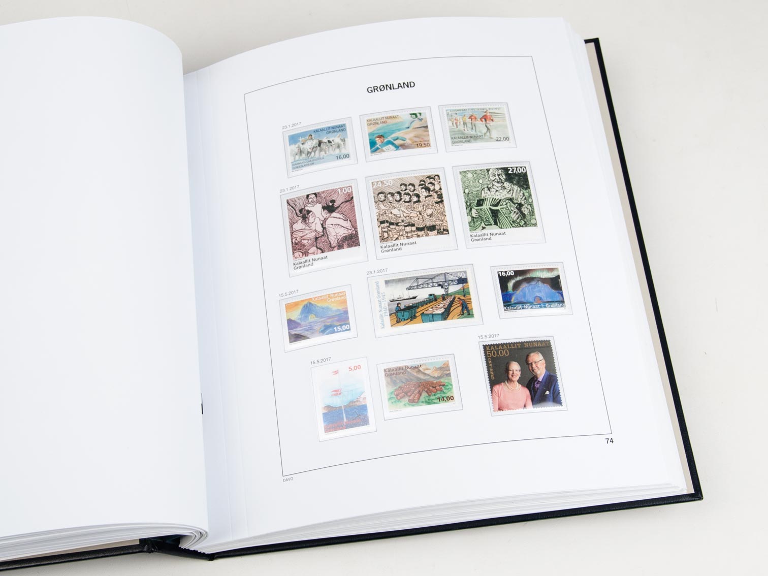 davo-luxe-suppl-ment-groenland-2017-pages-album-timbres image 1