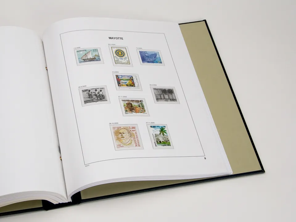davo-luxe-mayotte-2010-feuilles-suppl-ment-timbres-170g image 1