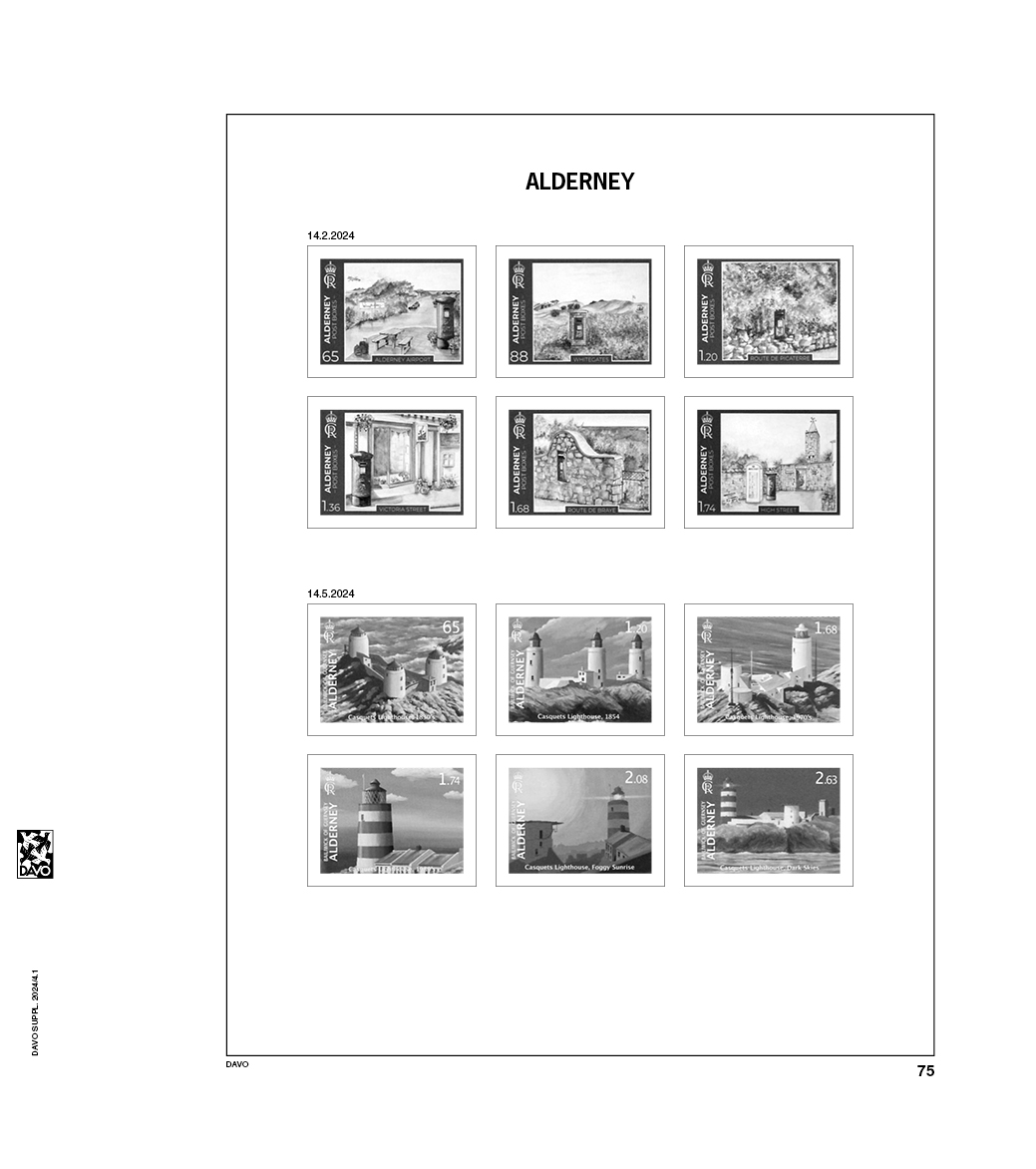 davo-luxe-alderney-2024-pages-album-timbres-170-g image 1