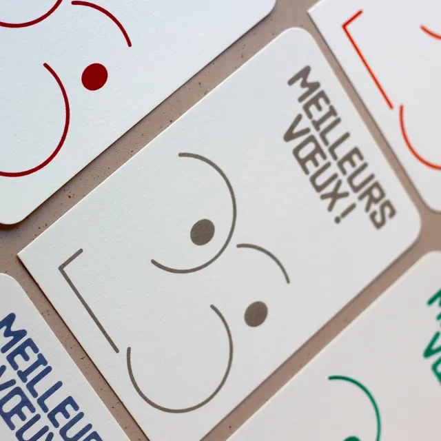 forme-contre-forme-carte-de-v-ux-bonhomme-26-simple-a6-letterpress image 1