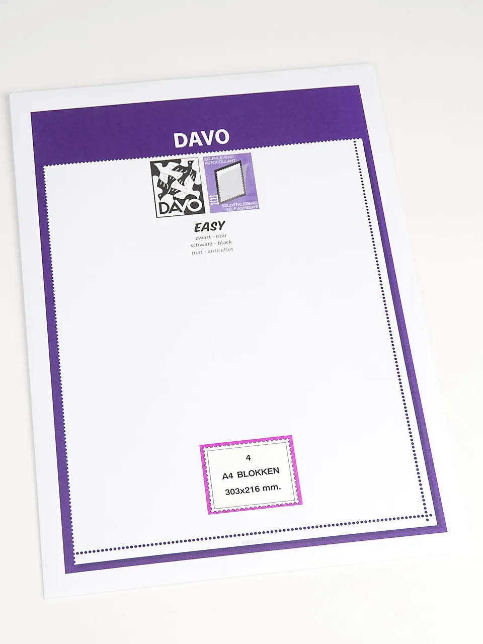 davo-easy-z04-bandes-de-montage-noires-a4-x4-autocollantes image 1