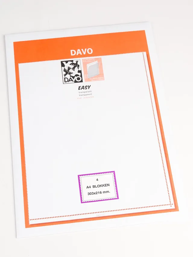 davo-easy-t04-bandes-montures-a4-transparent-4-pcs image 1