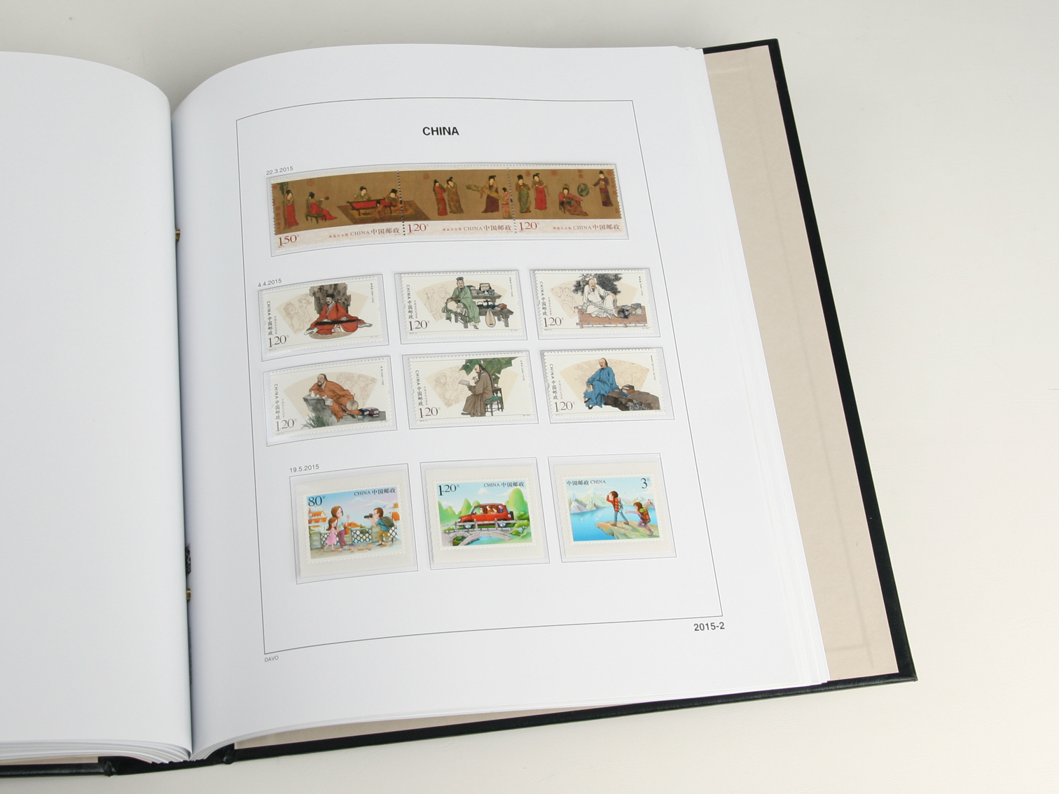 davo-luxe-chine-2025-feuilles-compl-ment-album-timbres image 1