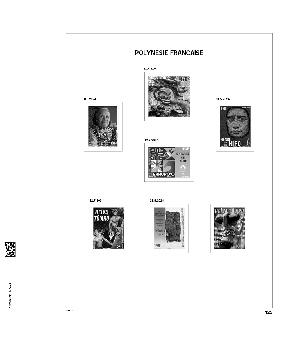 davo-luxe-polyn-sie-2024-pages-album-timbres-170g image 1