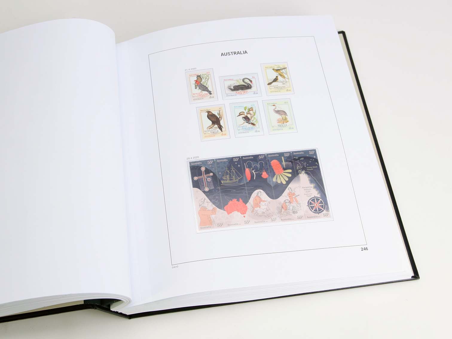 davo-luxe-australie-2020-feuillets-album-timbres image 1