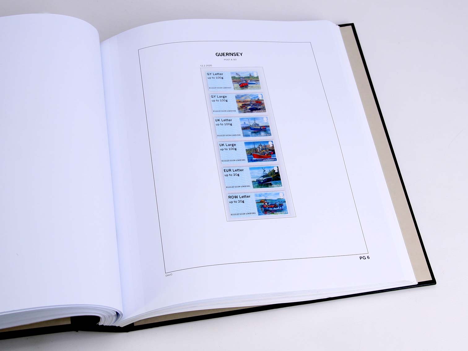 davo-luxe-guernsey-post-go-2021-pages-album-timbres-170g image 1
