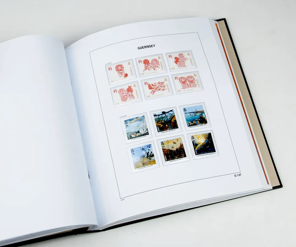 davo-luxe-guernsey-2018-pages-album-timbres-170g image 1