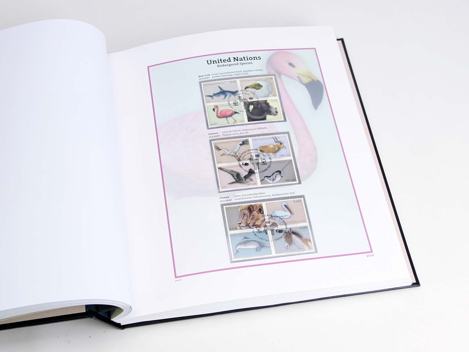 davo-luxe-onu-esp-ces-menac-es-2020-feuilles-suppl-ment-timbres image 1
