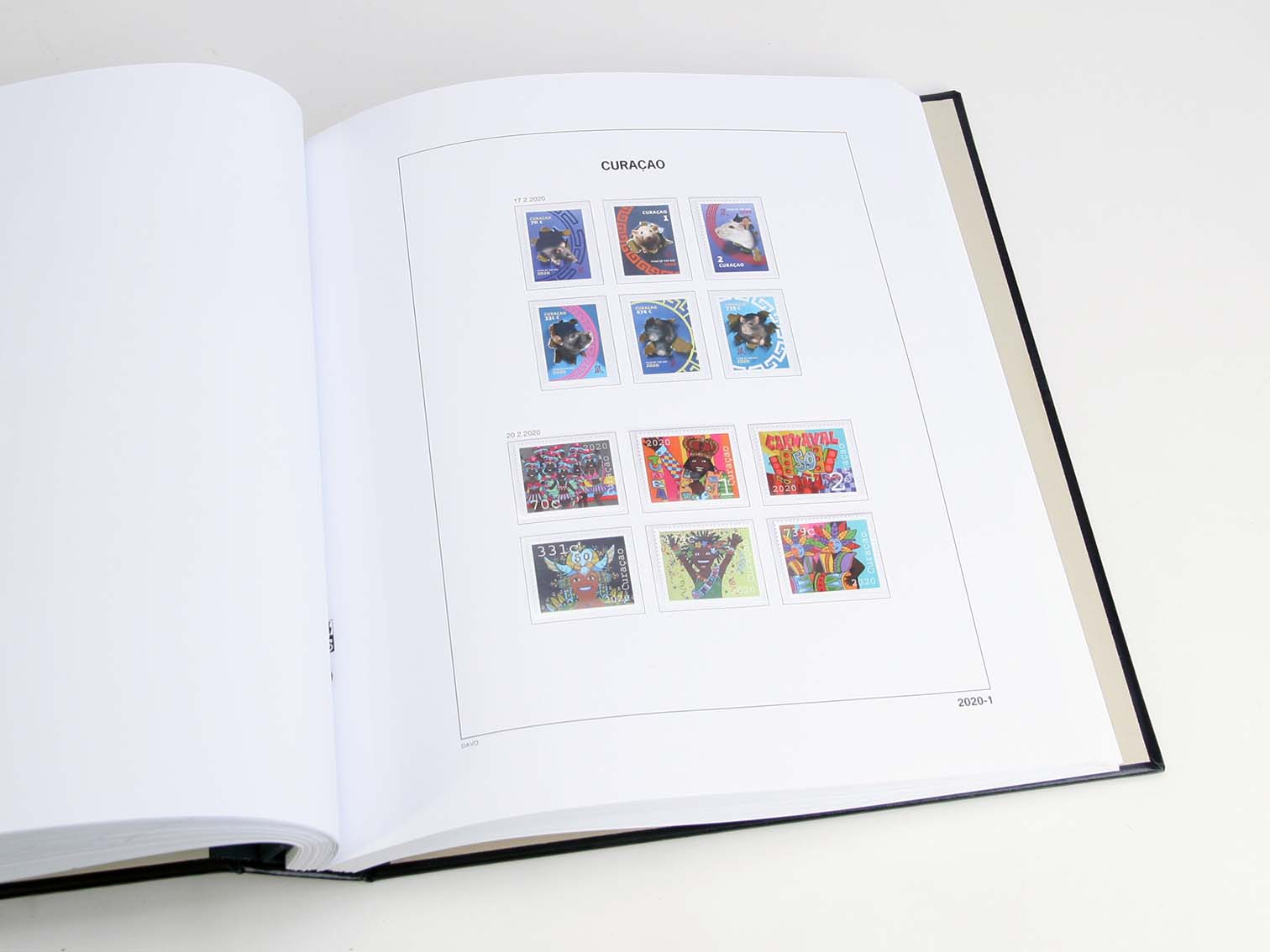 davo-luxe-suppl-ment-cura-ao-2020-pages-album-timbres-170g image 1