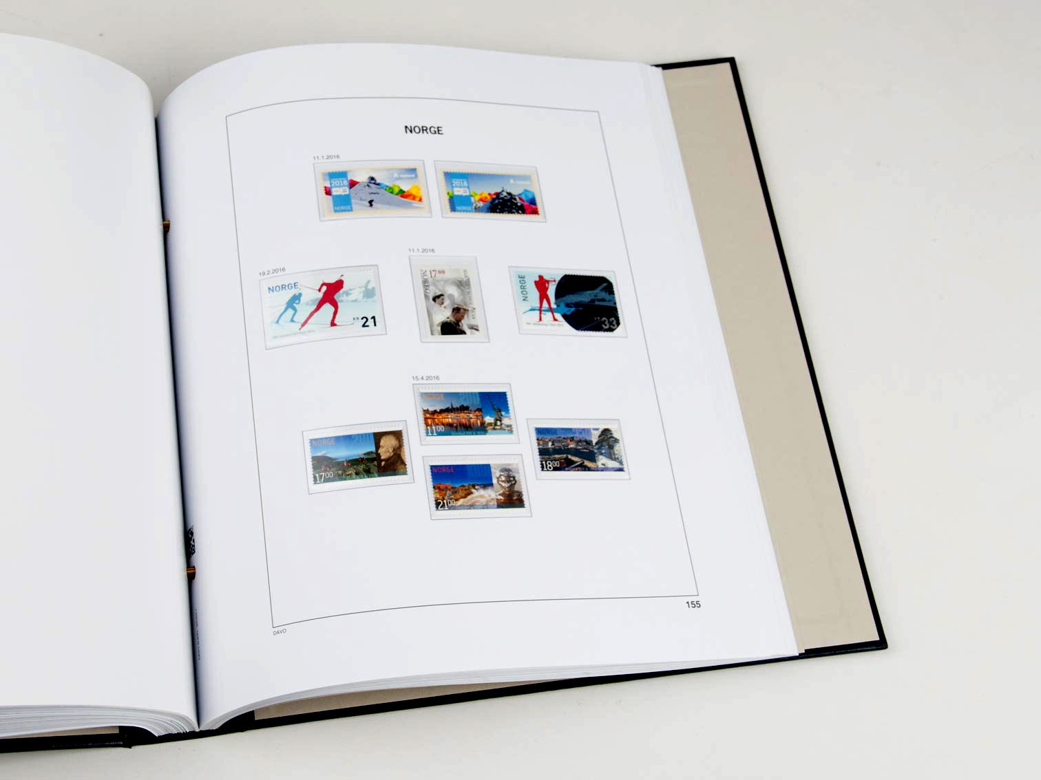 davo-luxe-norv-ge-2016-pages-album-timbres image 1