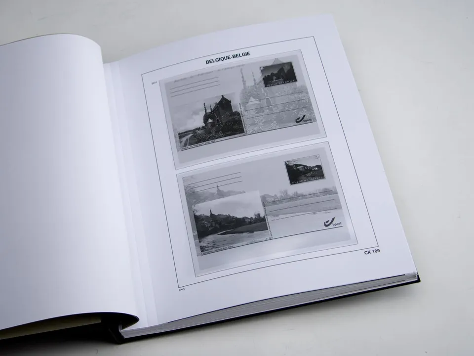 davo-luxe-belgique-2011-pages-album-timbres-cartes-postales image 1