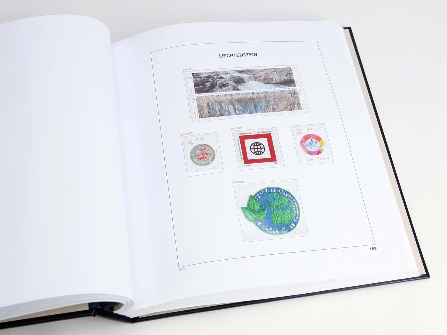davo-luxe-liechtenstein-2020-pages-suppl-ment-album-timbres-170g image 1