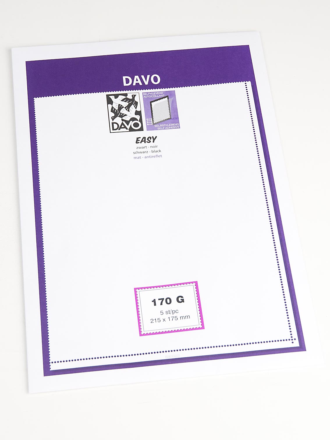 davo-easy-z170g-bandes-timbres-fond-noir-215x175-5-pcs image 1