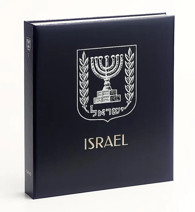 davo-luxe-isra-l-vii-reliure-album-timbres-bleu-avec-coffret image 1