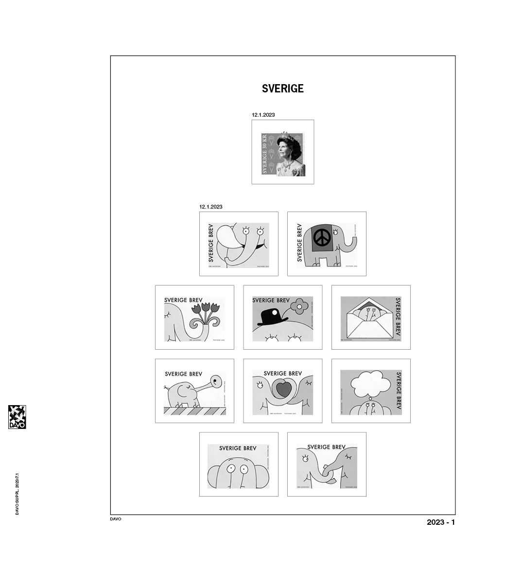 davo-luxe-su-de-2023-feuilles-suppl-ment-timbres-170-g image 1