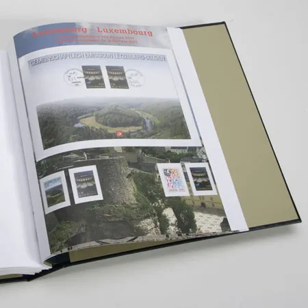 davo-luxe-belgique-extra-luxembourg-2007-pages-album-timbres image 1