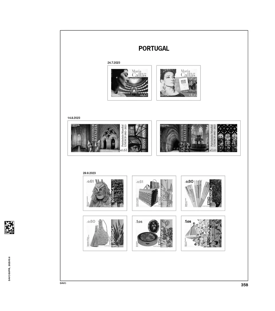 davo-luxe-portugal-2023-pages-suppl-ment-album-timbres-170-g image 1