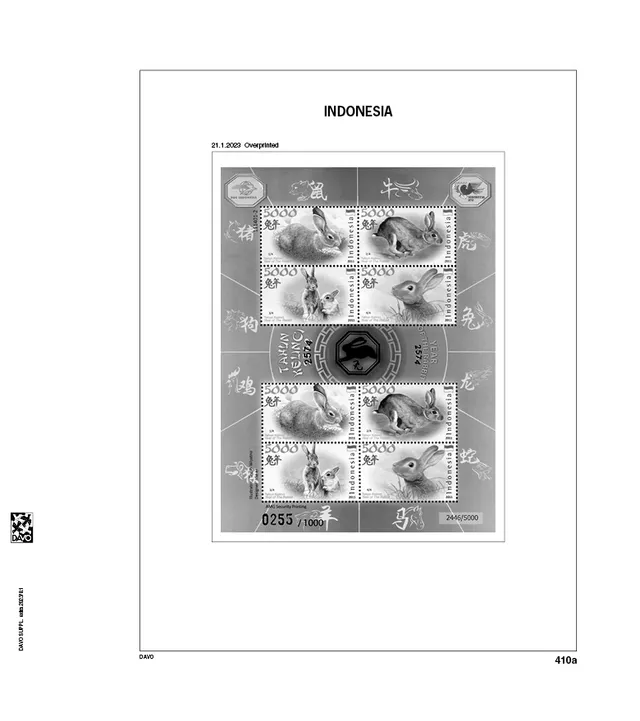 davo-luxe-suppl-ment-indon-sie-blocs-2023-feuilles-album-timbres image 1