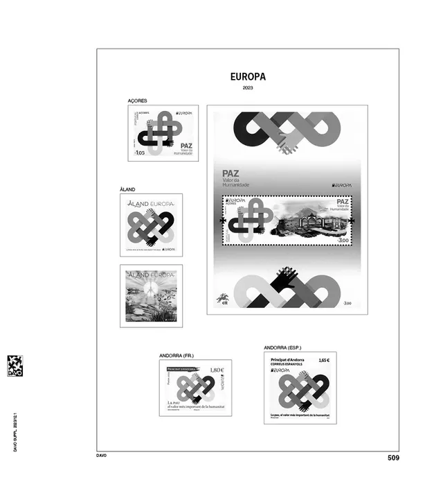 davo-luxe-suppl-ment-europa-cept-2023-pages-album-timbres image 1