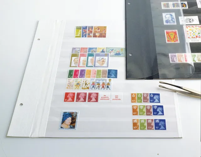 davo-w9-page-bandes-blanche-pour-timbres-l-unit image 1