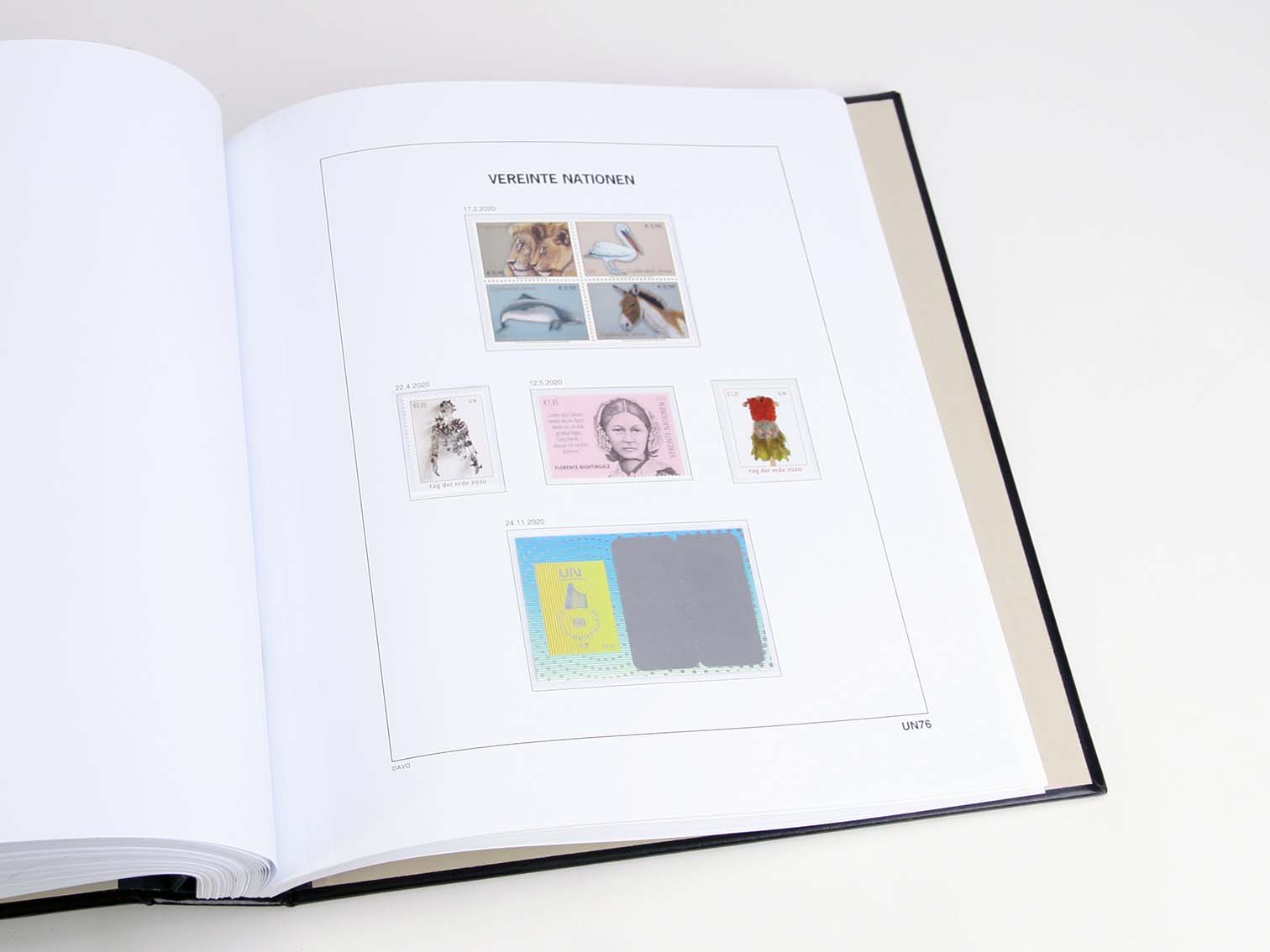 davo-luxe-autriche-onu-2020-pages-suppl-ment-album-timbres-170g image 1
