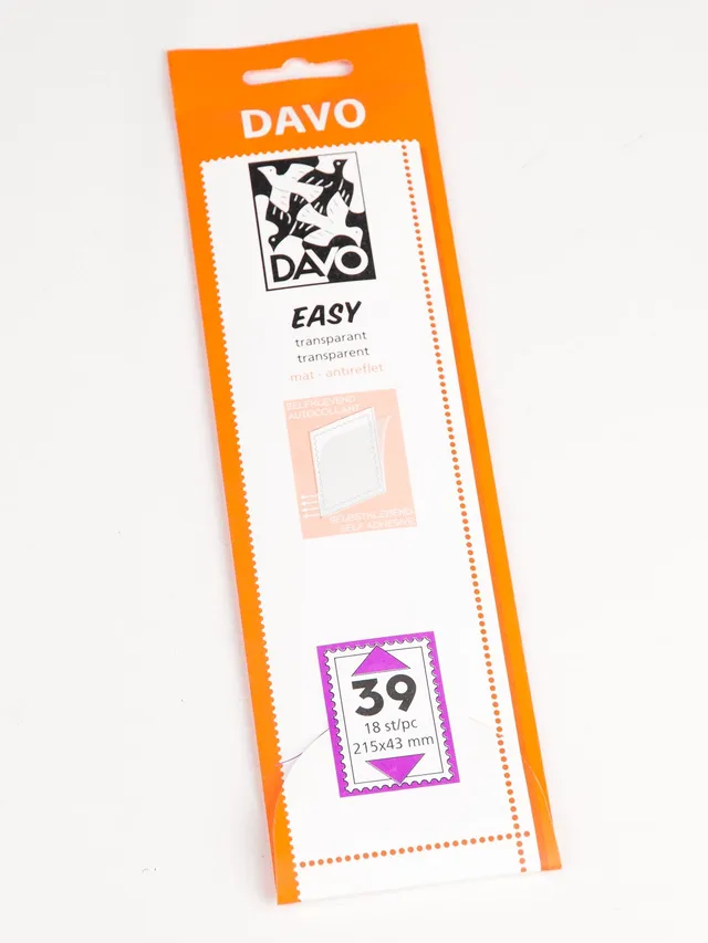 davo-easy-t39-bandes-montage-timbres-transparentes-215x43-18-pi-ces image 1