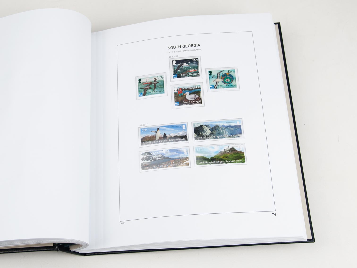 davo-luxe-falkland-dep-2017-pages-album-timbres-170g image 1