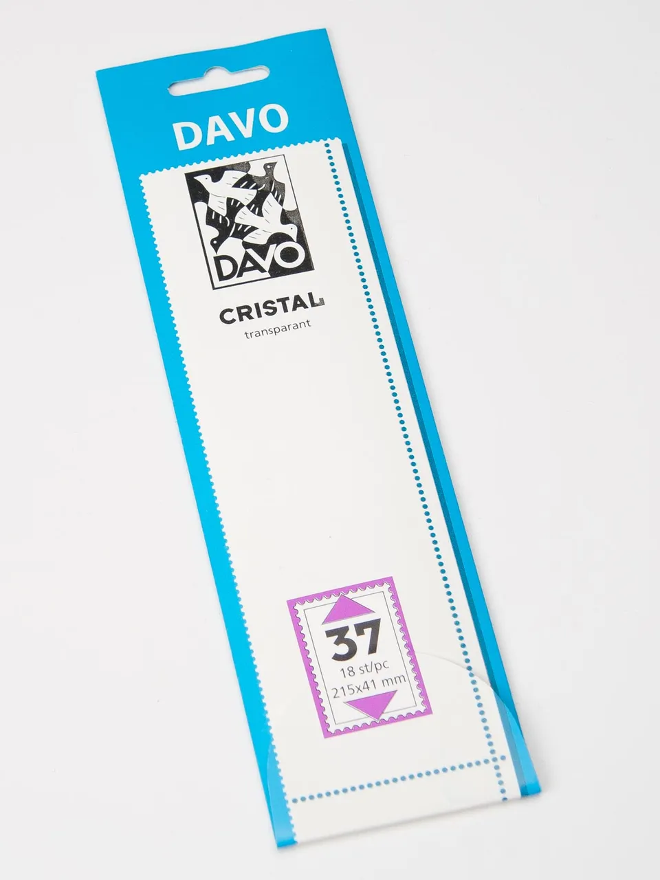 davo-cristal-c37-bandes-de-montage-215x41-lot-de-18-transparent image 1
