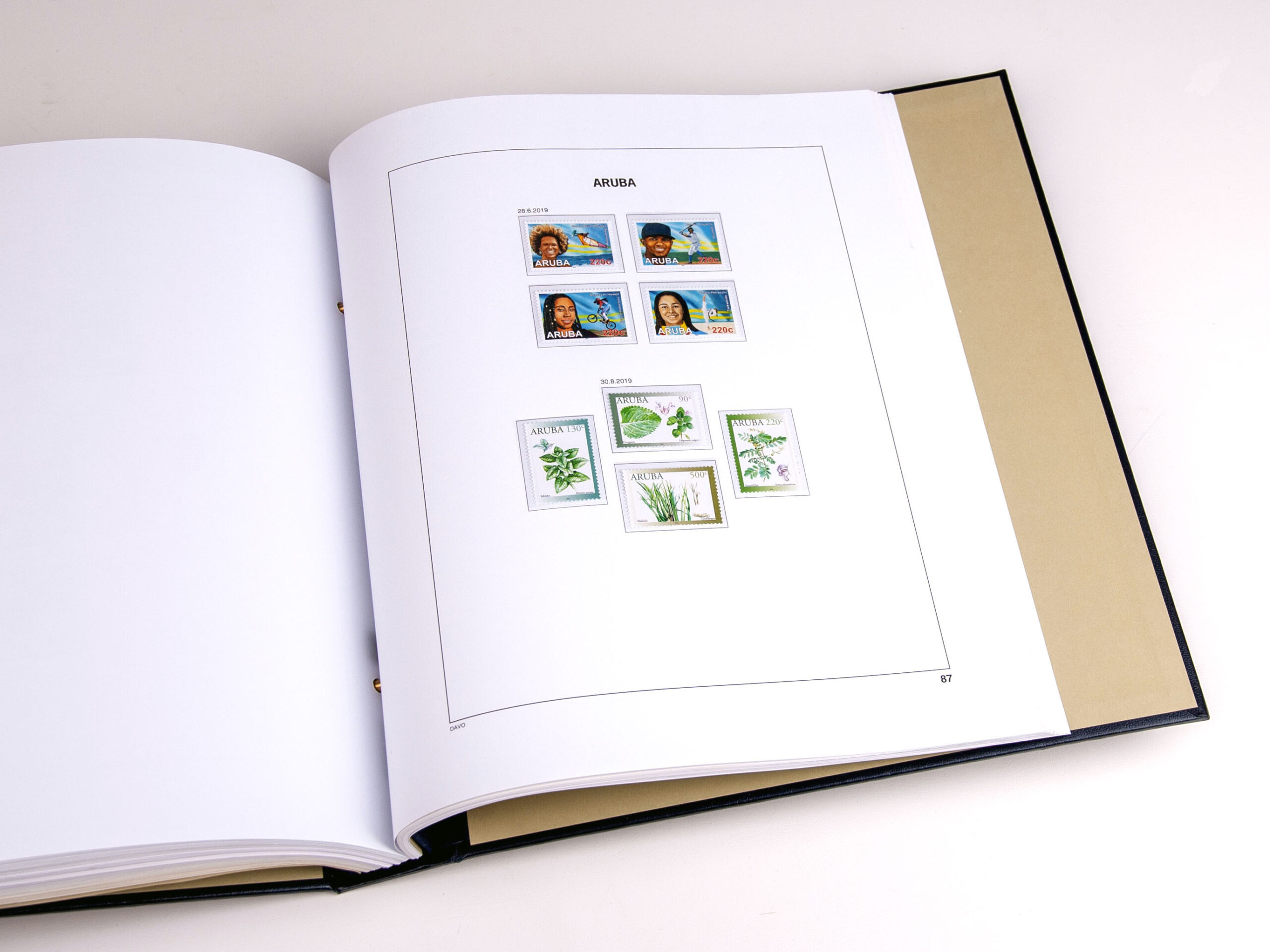 davo-luxe-suppl-ment-aruba-2019-pages-album-timbres image 1
