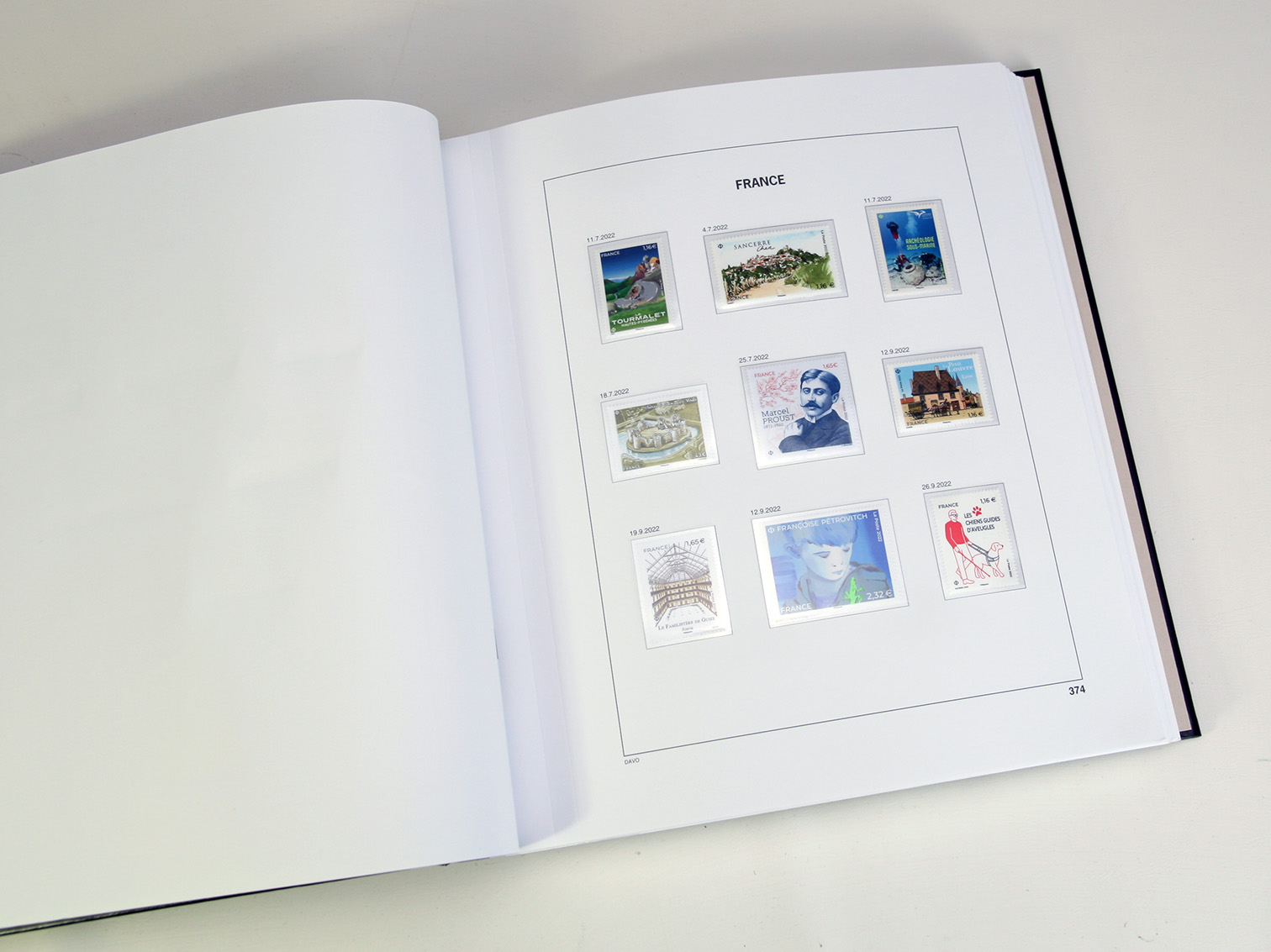 davo-luxe-suppl-ment-france-2022-feuilles-timbres image 1