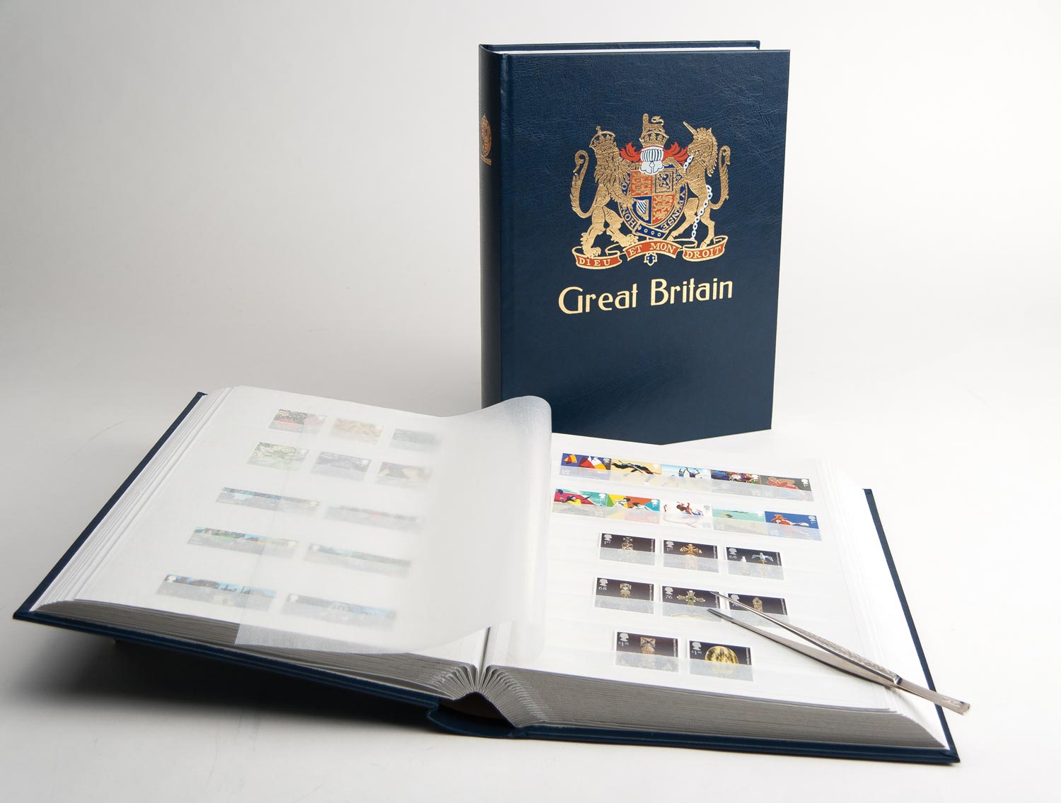 davo-g-grande-bretagne-carnet-bandes-bleu-timbres-doubles image 1