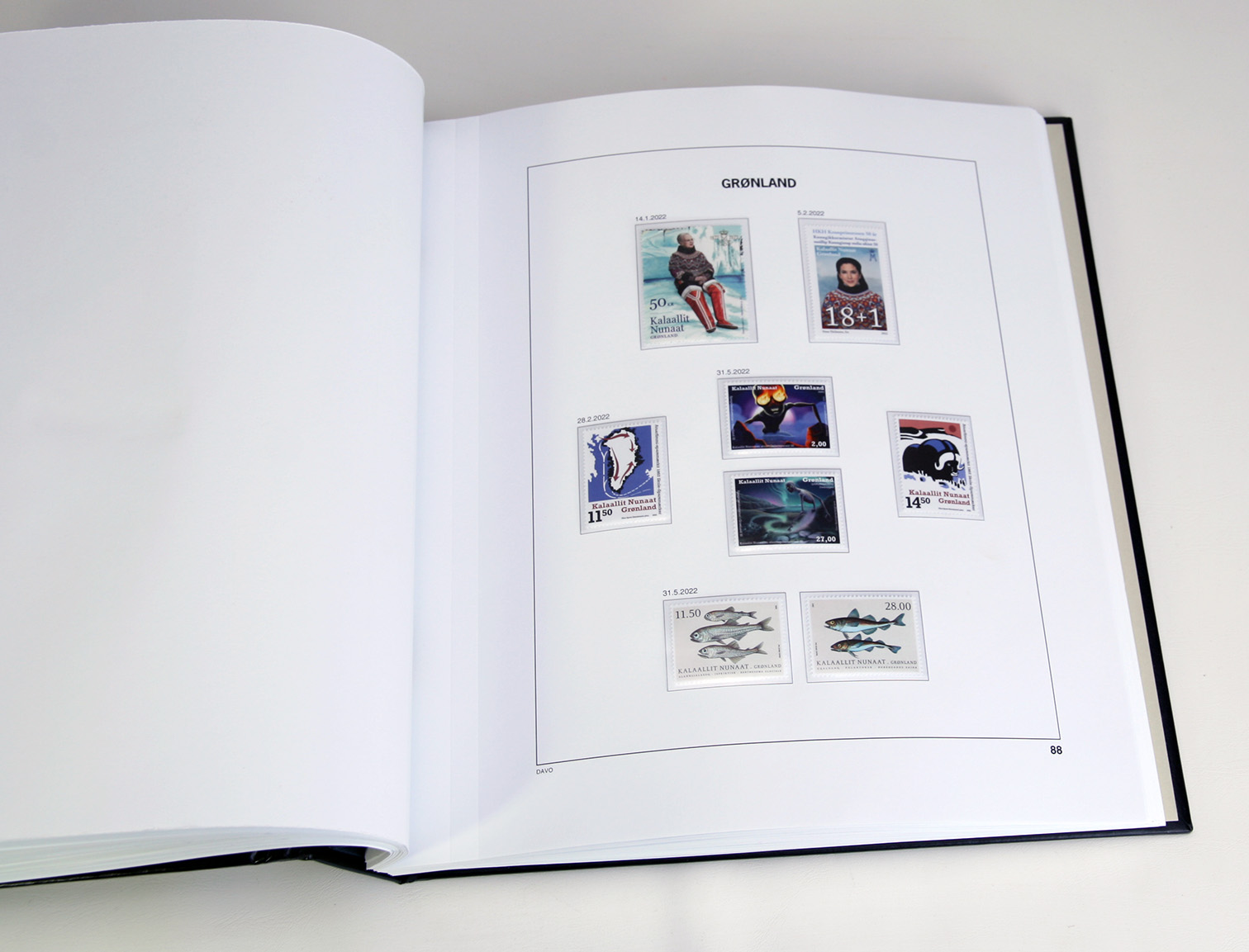 davo-luxe-groenland-2022-pages-album-timbres-170-g image 1