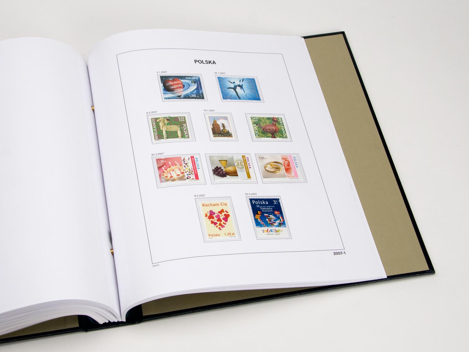 davo-luxe-pologne-2017-pages-album-timbres-papier-170-g image 1