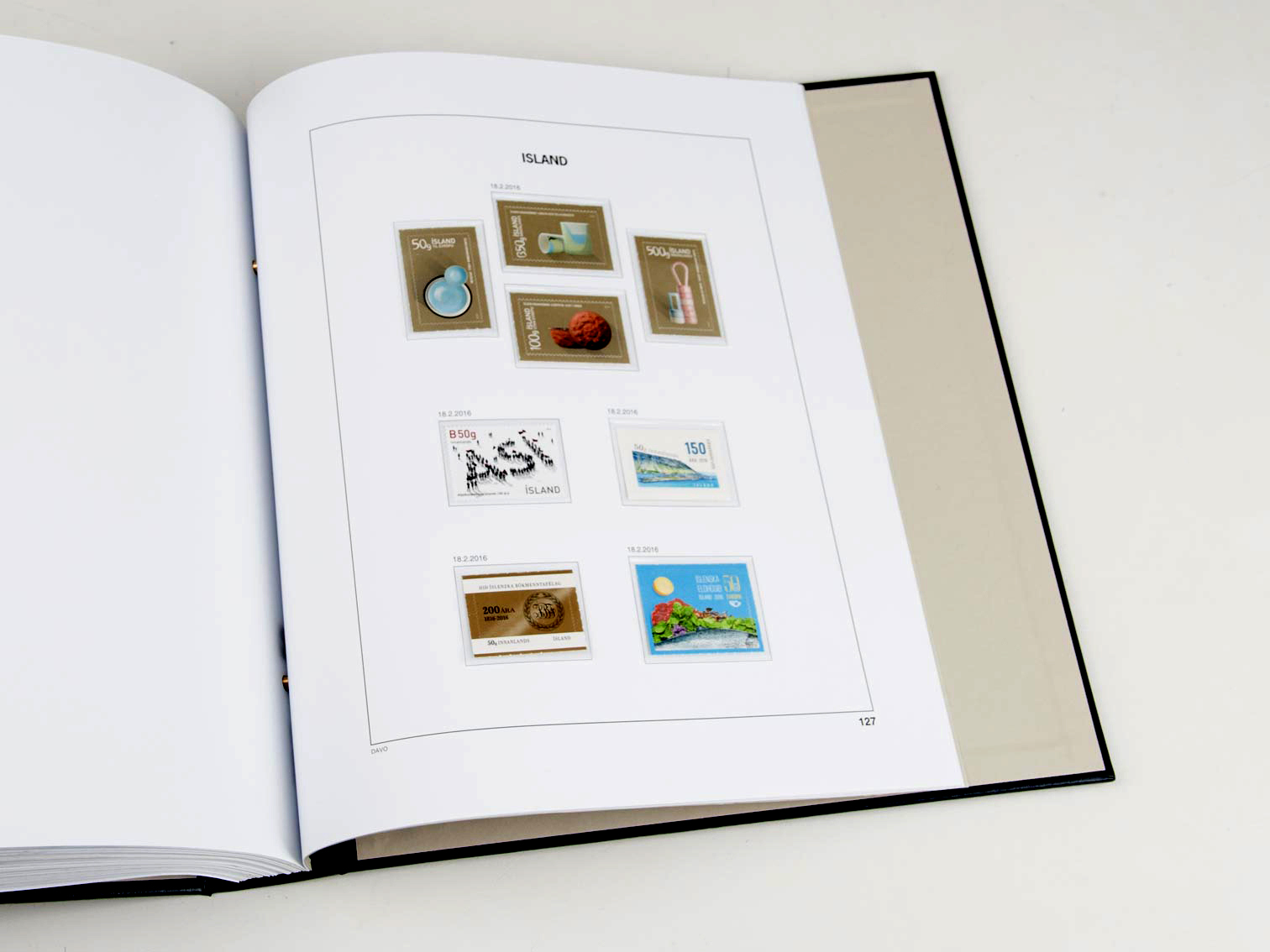 davo-luxe-suppl-ment-islande-2016-pages-album-timbres-170g image 1