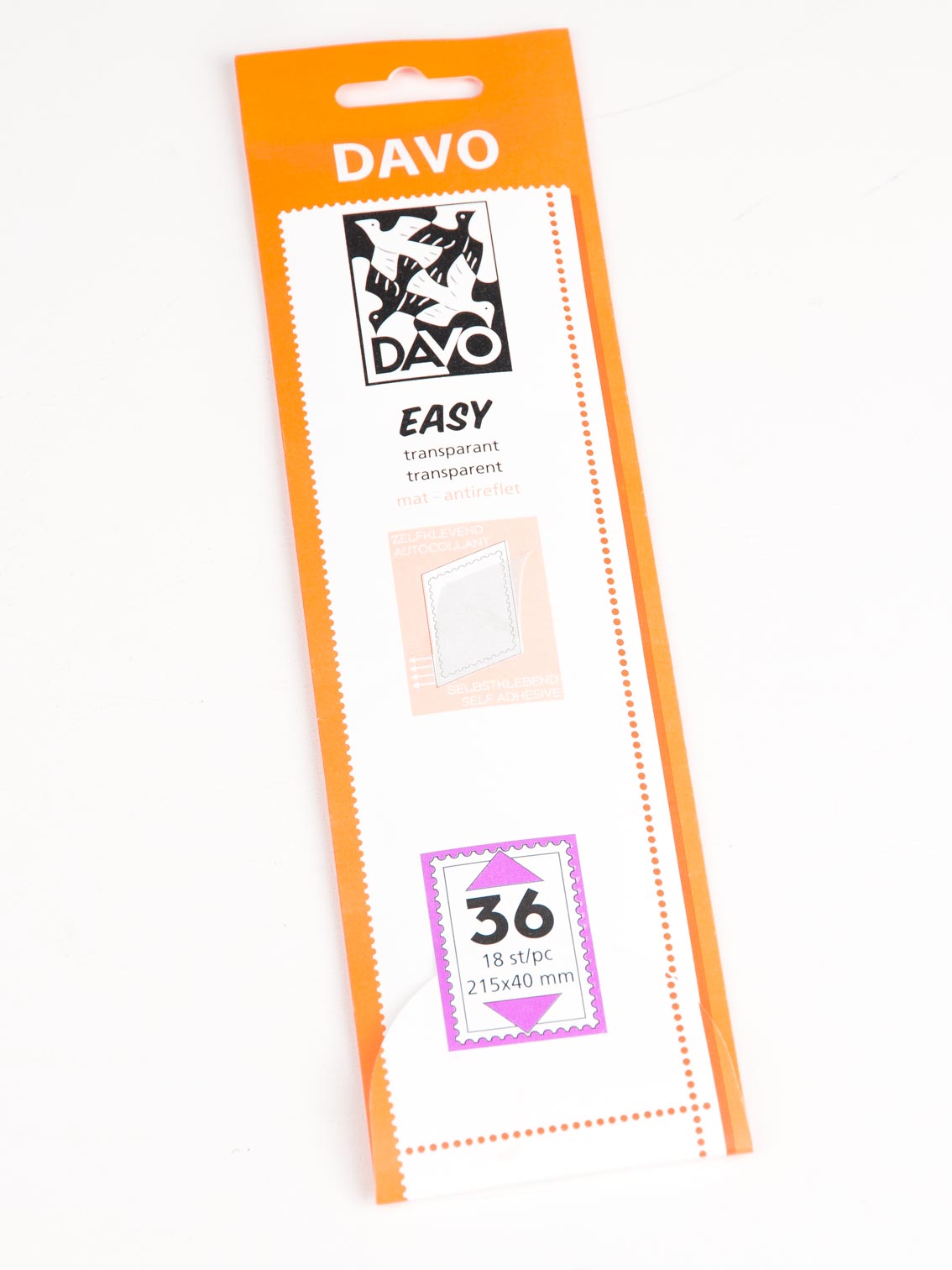 davo-easy-t36-215x40mm-lot-18-bandes-timbres-autocollantes image 1