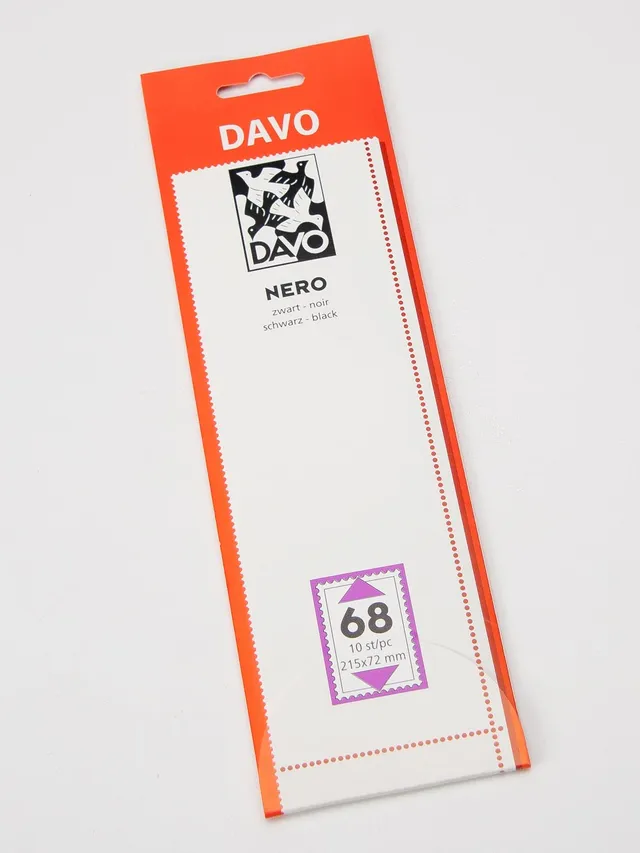 davo-nero-n68-bandes-timbres-215x72-fond-noir-x10 image 1