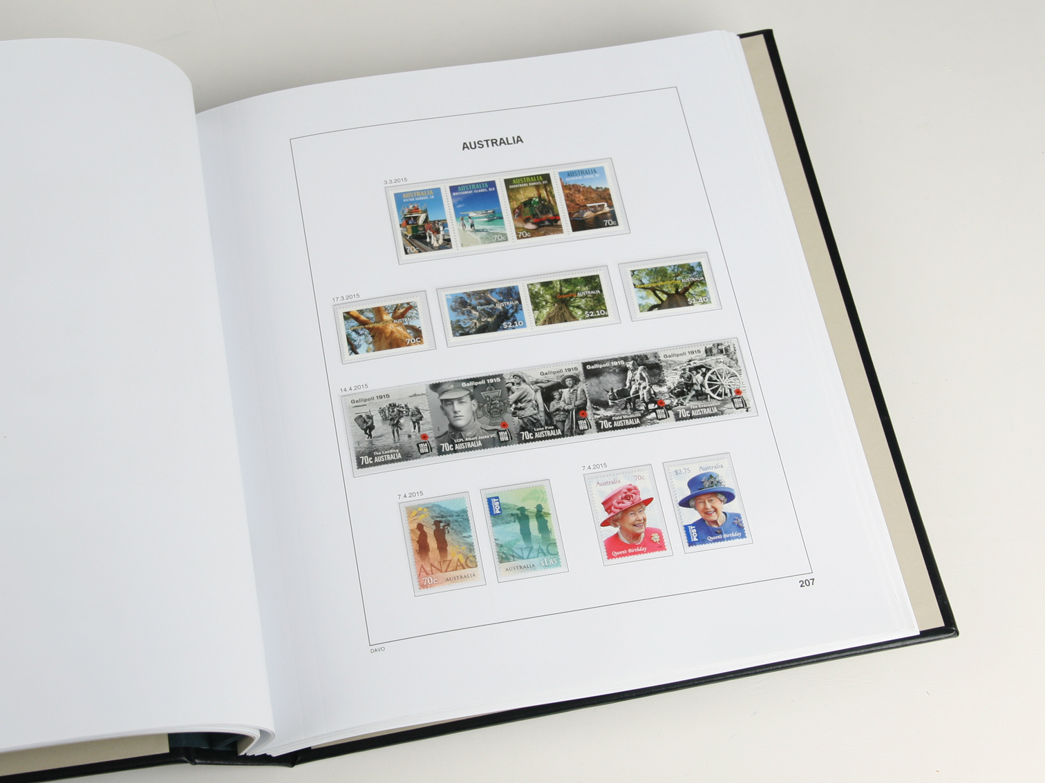 davo-luxe-australie-2025-suppl-ment-pages-timbres-170g image 1
