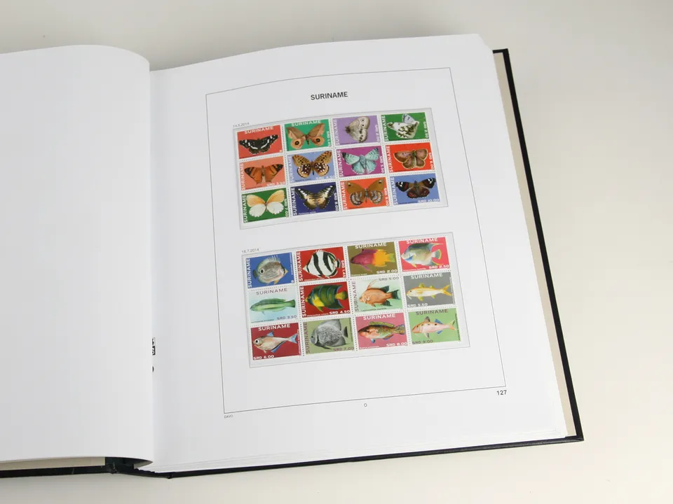davo-luxe-suriname-2024-feuilles-album-timbres-papier-170g image 1