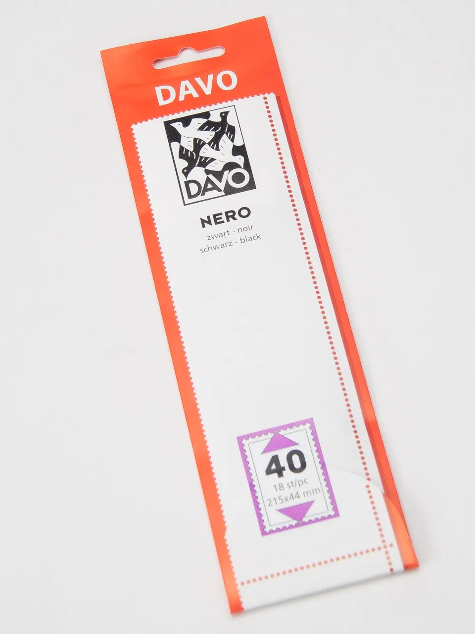 davo-nero-n40-bandes-timbres-215x44-fond-noir-18-pi-ces image 1