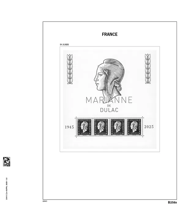 davo-luxe-france-blocs-extra-2025-feuilles-timbres image 1