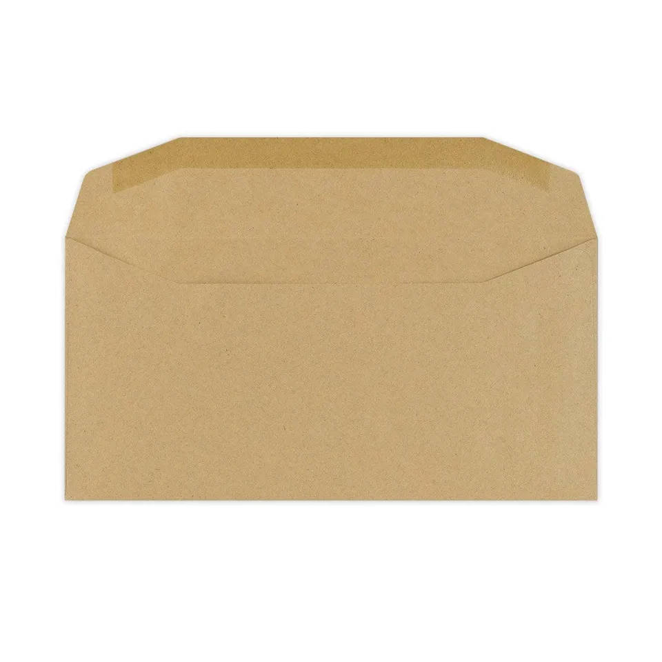 enveloppes-papier-manille-110x220-mm-dl-enveloppe-kraft image 1