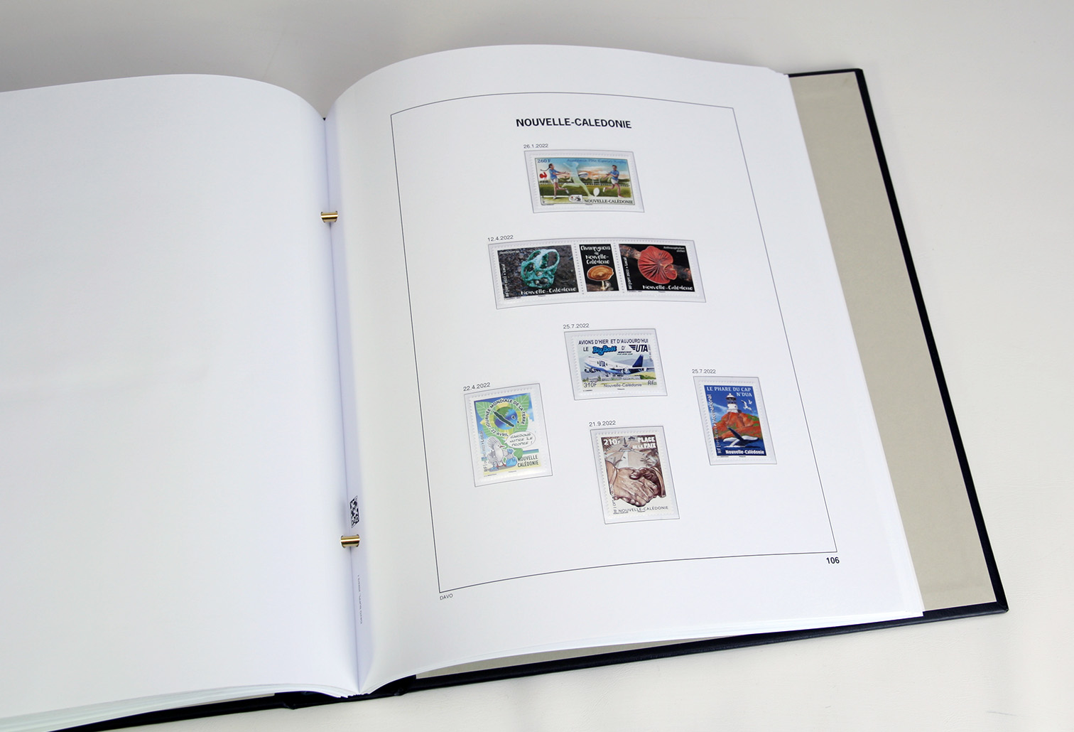 davo-luxe-nouvelle-cal-donie-2022-pages-album-timbres image 1